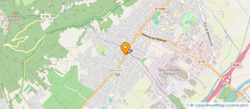 localisation de l'entreprise MADAME MARION JEANROY  BERNIN