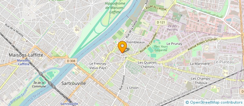 localisation de l'entreprise MADAME MARION JEANTY à SARTROUVILLE