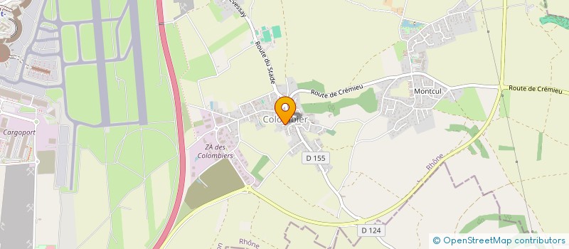 localisation de l'entreprise MADAME MARION JEGLOT  COLOMBIER-SAUGNIEU