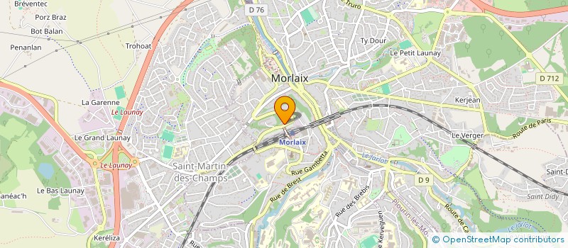 localisation de l'entreprise MADAME MARION JEGOU  MORLAIX