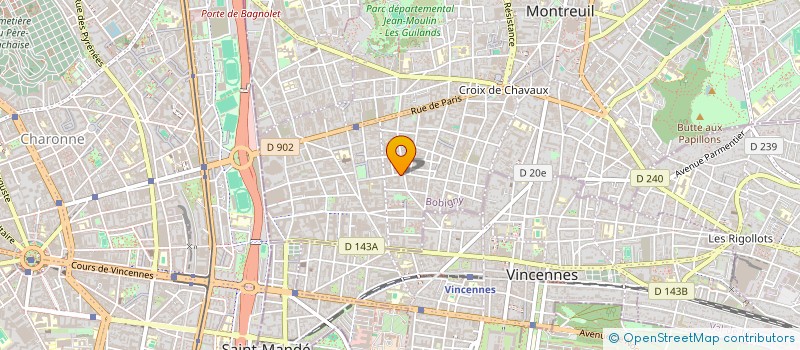 localisation de l'entreprise MADAME MARION JOLIVET à MONTREUIL