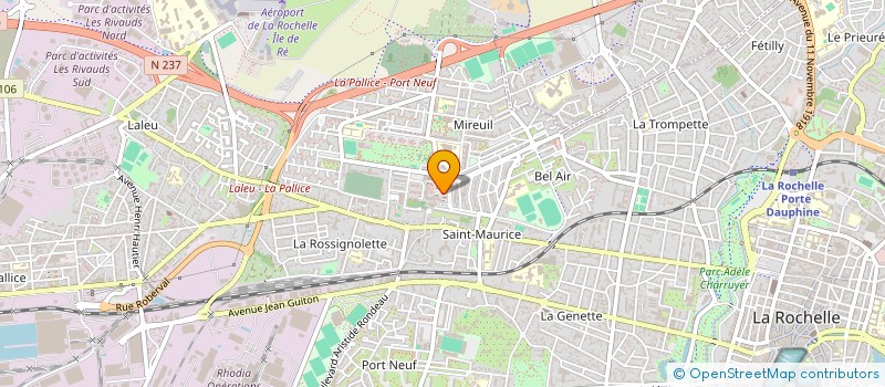 localisation de l'entreprise MADAME MARION JOLLY  LA ROCHELLE