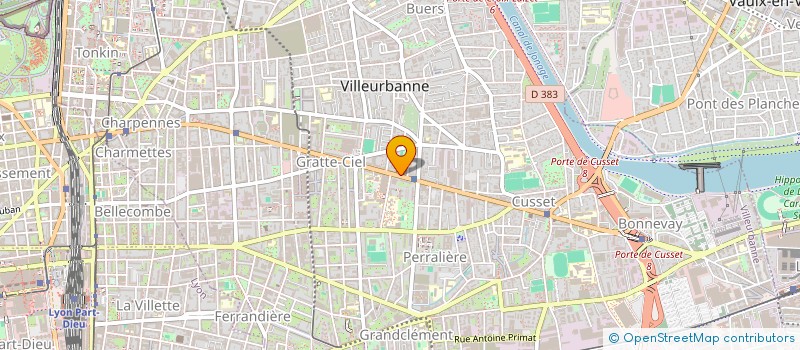 localisation de l'entreprise MADAME MARION JOLY  VILLEURBANNE