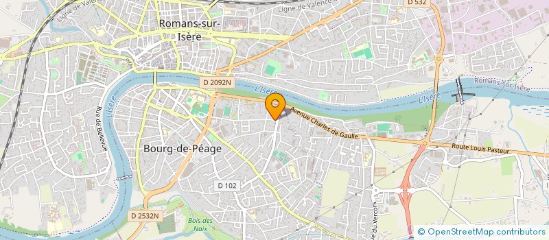 localisation de l'entreprise MADAME MARION JOSSERAND  BOURG-DE-PEAGE