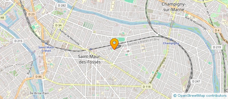 localisation de l'entreprise MADAME MARION JOSSERAND à SAINT-MAUR-DES-FOSSES