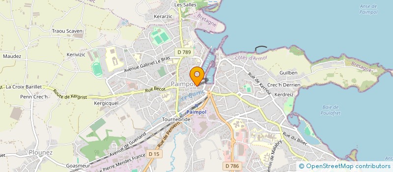 localisation de l'entreprise MADAME MARION JOUET à PAIMPOL