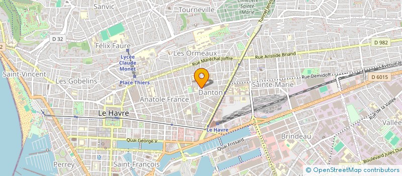 localisation de l'entreprise MADAME MARION JOURDE  LE HAVRE