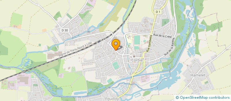 localisation de l'entreprise MADAME MARION JOUY à CORBIE