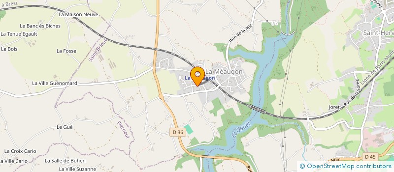 localisation de l'entreprise MADAME MARION KARL  LA MEAUGON