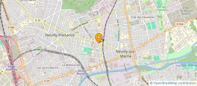 localisation de l'entreprise MADAME MARION KINNE à NEUILLY-SUR-MARNE