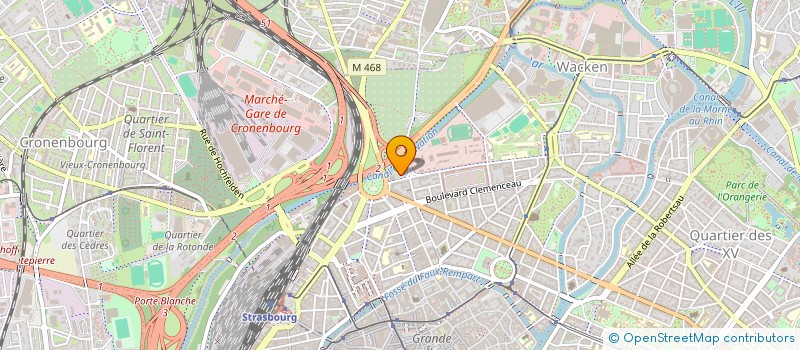 localisation de l'entreprise MADAME MARION KRATZ à STRASBOURG