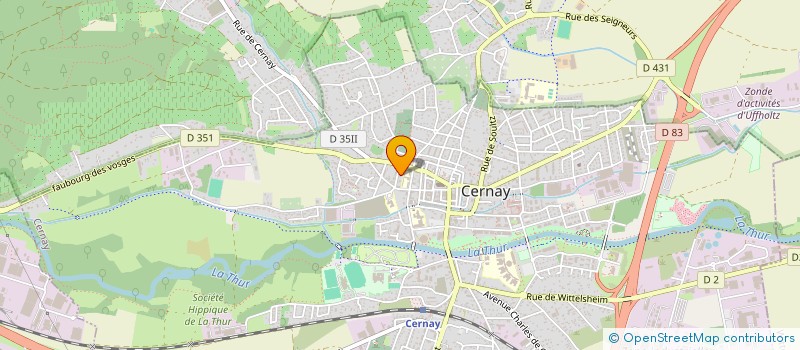 localisation de l'entreprise MADAME MARION KUENY  CERNAY