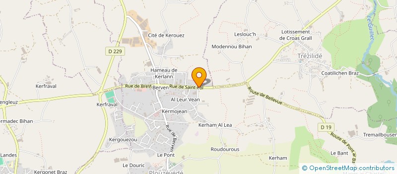 localisation de l'entreprise MADAME MARION L HOUR  PLOUZEVEDE