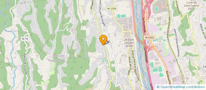 localisation de l'entreprise MADAME MARION LACHAUD  SAINT-LAURENT-DU-VAR