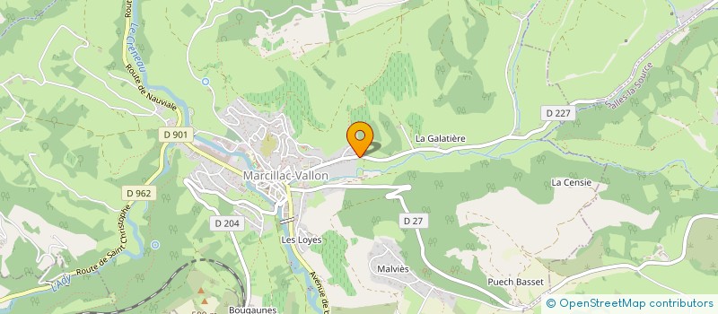 localisation de l'entreprise MADAME MARION LACOMBE  MARCILLAC-VALLON