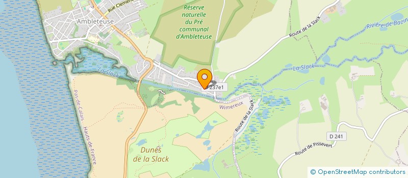 localisation de l'entreprise MADAME MARION LACROUTS  WIMEREUX