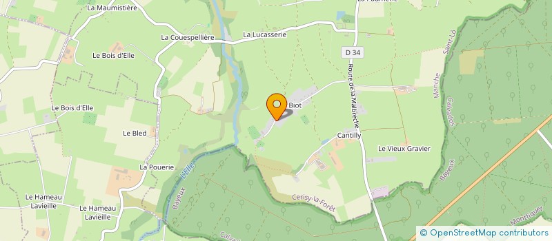 localisation de l'entreprise MADAME MARION LADEUILLE  BAYEUX