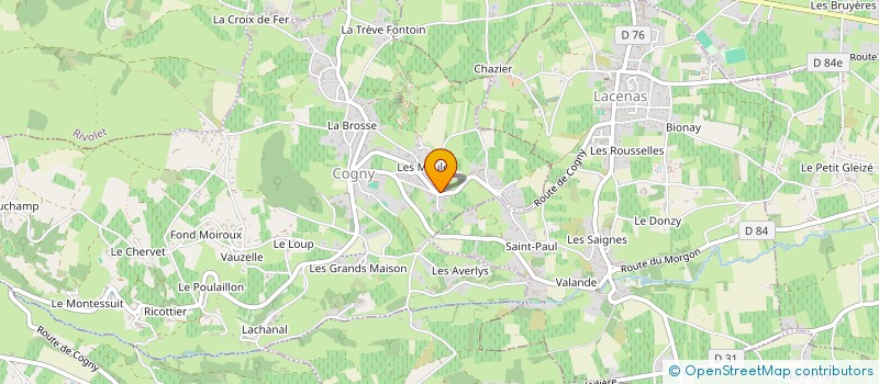 localisation de l'entreprise MADAME MARION LAFORET  COGNY