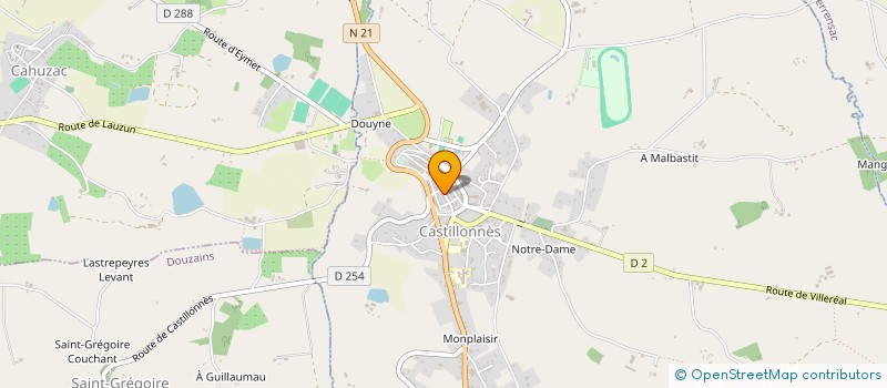localisation de l'entreprise MADAME MARION LAGARDE à CASTILLONNES