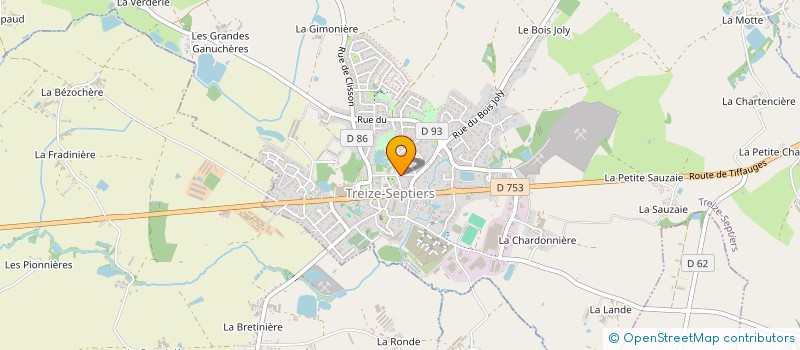 localisation de l'entreprise MADAME MARION LAGET  TREIZE-SEPTIERS