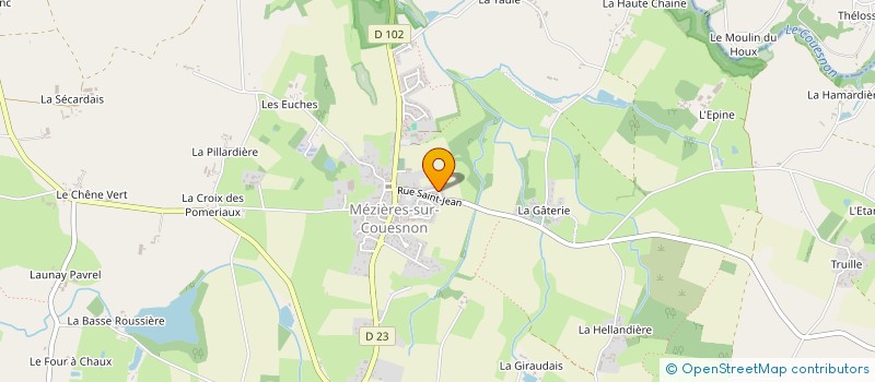 localisation de l'entreprise MADAME MARION LAINE  MEZIERES-SUR-COUESNON