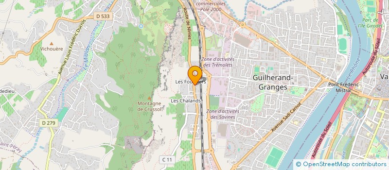 localisation de l'entreprise MADAME MARION LALANDE  GUILHERAND-GRANGES