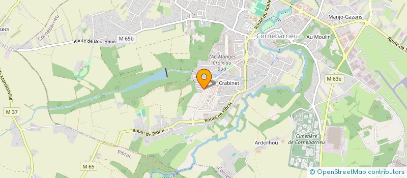 localisation de l'entreprise MADAME MARION LALLEMENT  CORNEBARRIEU