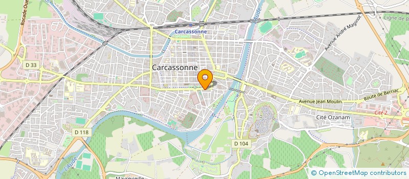 localisation de l'entreprise MADAME MARION LAMARQUE  CARCASSONNE