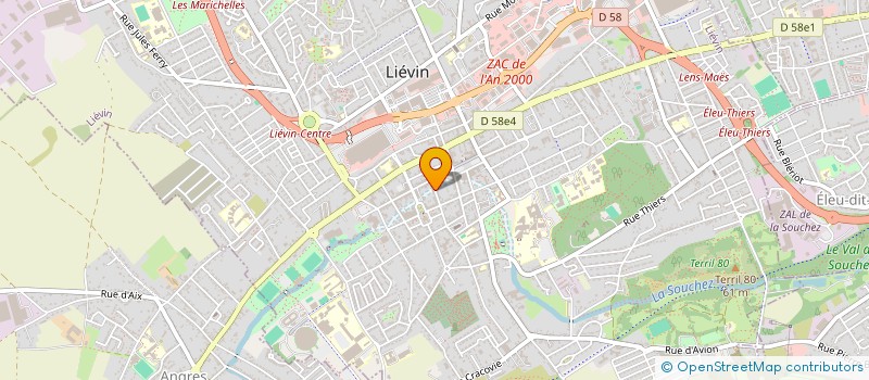 localisation de l'entreprise MADAME MARION LAMMENS  LIEVIN