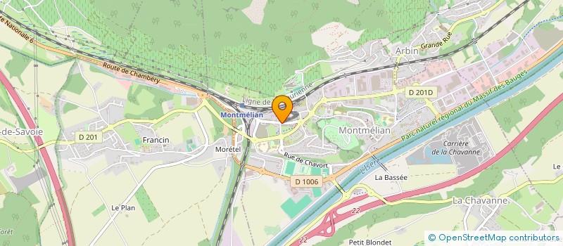 localisation de l'entreprise MADAME MARION LANGOUET  MONTMELIAN