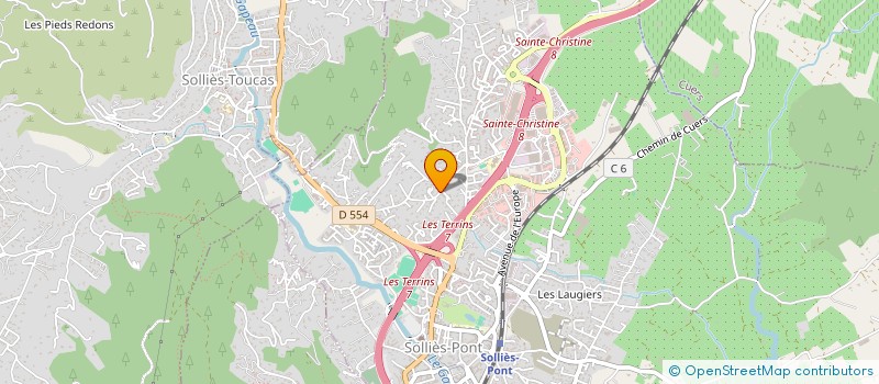 localisation de l'entreprise MADAME MARION LARRANG LAMY à SOLLIES-PONT