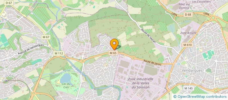 localisation de l'entreprise MADAME MARION LARRIBE  LE CRES