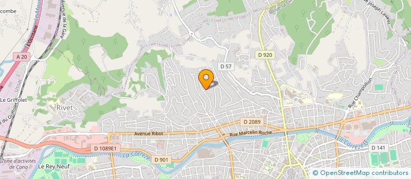 localisation de l'entreprise MADAME MARION LARROCHE  BRIVE-LA-GAILLARDE