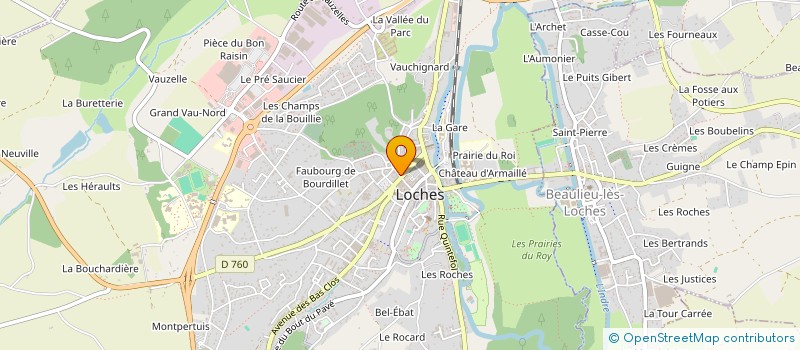 localisation de l'entreprise MADAME MARION LAURENCE  LOCHES