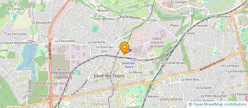 localisation de l'entreprise MADAME MARION LAURES  JOUE-LES-TOURS