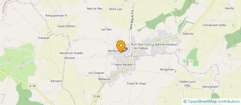 localisation de l'entreprise MADAME MARION LAUTROU  LOCQUIREC