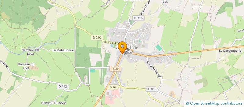 localisation de l'entreprise MADAME MARION LE BRUN  SAINT-PIERRE-EGLISE