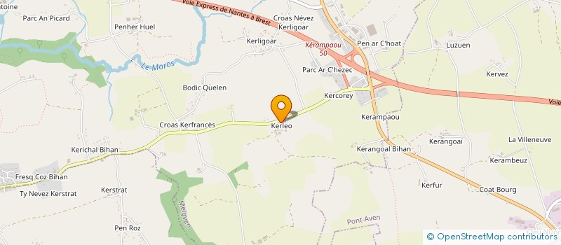 localisation de l'entreprise MADAME MARION LE COSSEC  CONCARNEAU