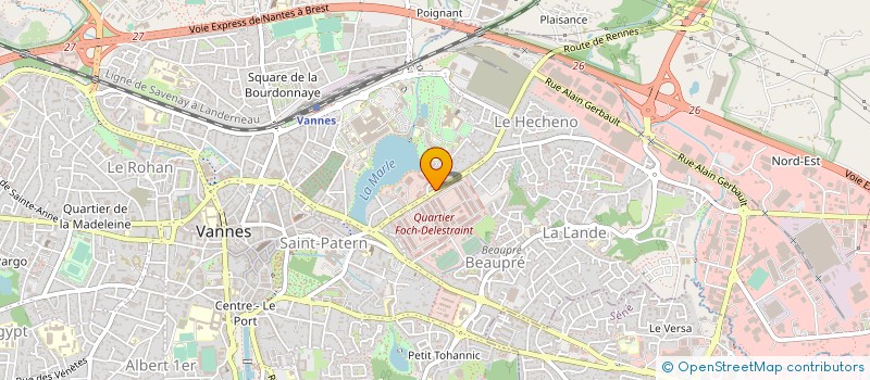 localisation de l'entreprise MADAME MARION LE GOFF à VANNES