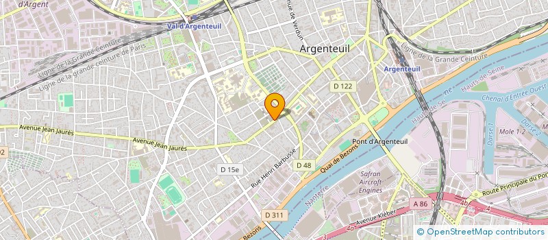 localisation de l'entreprise MADAME MARION LE MANSEC  ARGENTEUIL