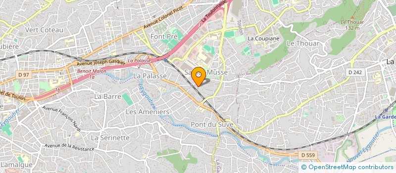 localisation de l'entreprise MADAME MARION LE PIOUFFLE  TOULON