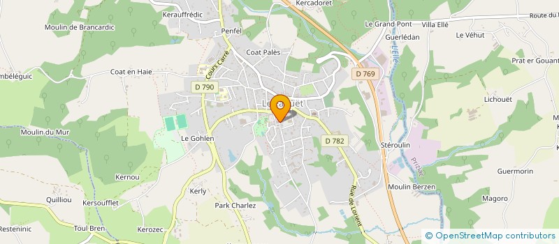 localisation de l'entreprise MADAME MARION LE QUERNEC  LE FAOUET