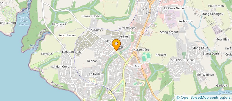 localisation de l'entreprise MADAME MARION LE SELLIN  CONCARNEAU