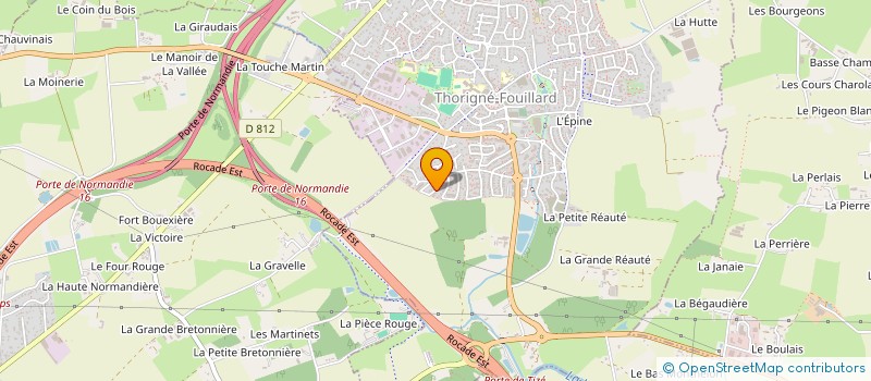 localisation de l'entreprise MADAME MARION LE SOLLIEC  THORIGNE FOUILLARD