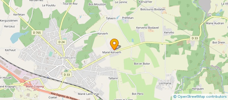 localisation de l'entreprise MADAME MARION LE VAILLANT  LANDEVANT