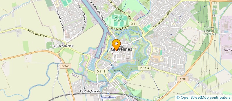 localisation de l'entreprise MADAME MARION LEBLANC à GRAVELINES