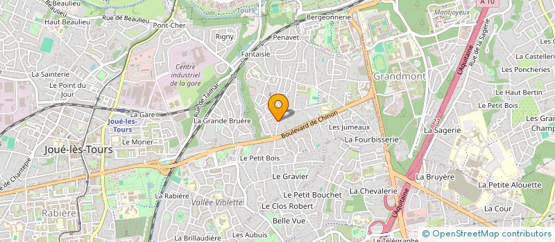 localisation de l'entreprise MADAME MARION LEBLANC  JOUE-LES-TOURS