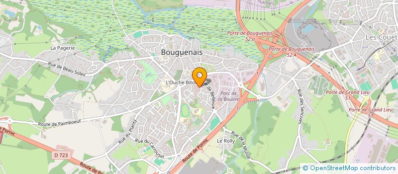 localisation de l'entreprise MADAME MARION LEBOEUF à BOUGUENAIS