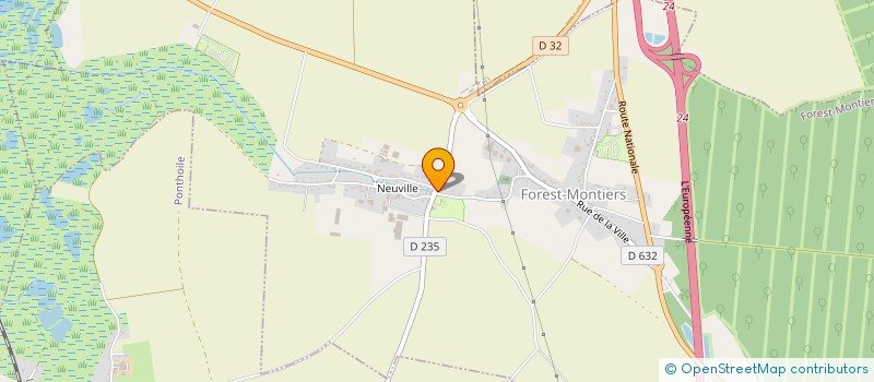 localisation de l'entreprise MADAME MARION LEBOEUF  FOREST-MONTIERS