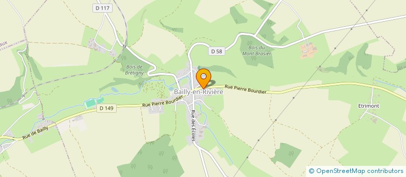 localisation de l'entreprise MADAME MARION LECHEVIN  BAILLY-EN-RIVIERE